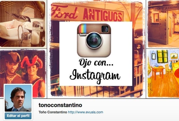 Perfil de Instagram de Toño Antonio Constantino